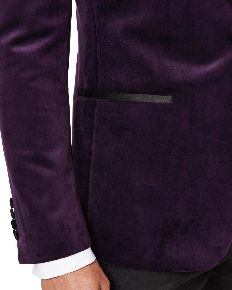 Handley Tuxedo Jacket, Purple, hi-res